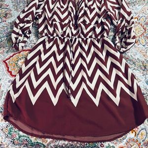 Beautiful mauve and white dress or tunic